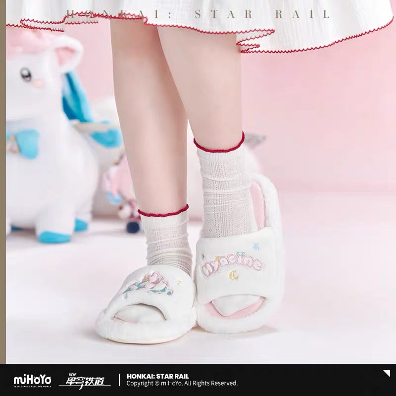 [PO] HSR Official Merch ✦ Hyacine Themed Impression Series | Plush Slippers