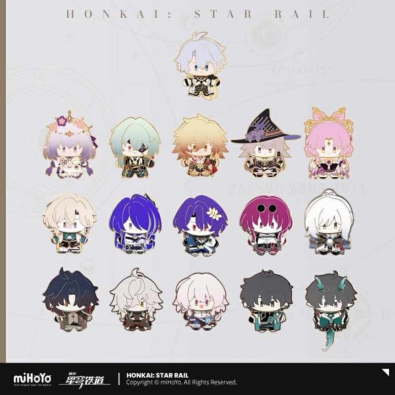 [PO] HSR Chibi Doll Series ✦ Wobble Enamel Badge
