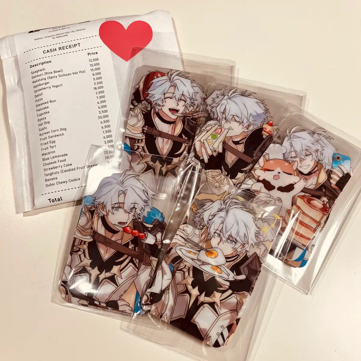 [PO] HSR Fan Merch ✦ The Deliverer's Nom Nom Photocard Set [ENDS 01/23]