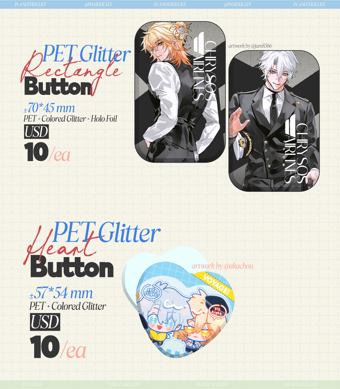 [PO] HSR Fan Merch ✦ In Another Life: Phaidei Project - Batch 2 [ENDS ON 04/30]