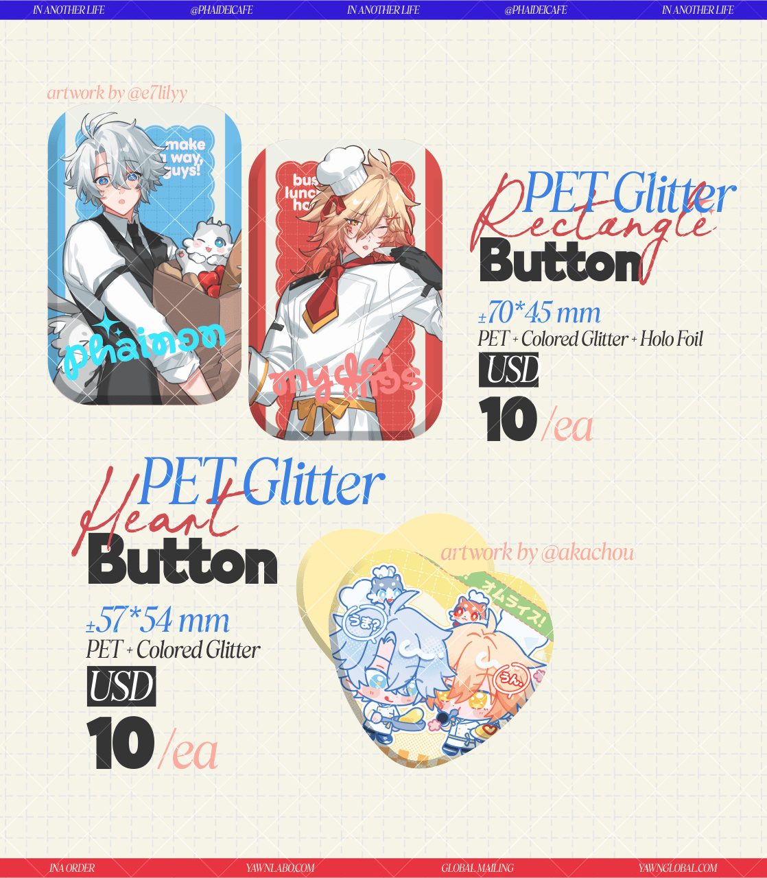 [PO] HSR Fan Merch ✦ In Another Life: Phaidei Project - Batch 2 [ENDS ON 04/30]
