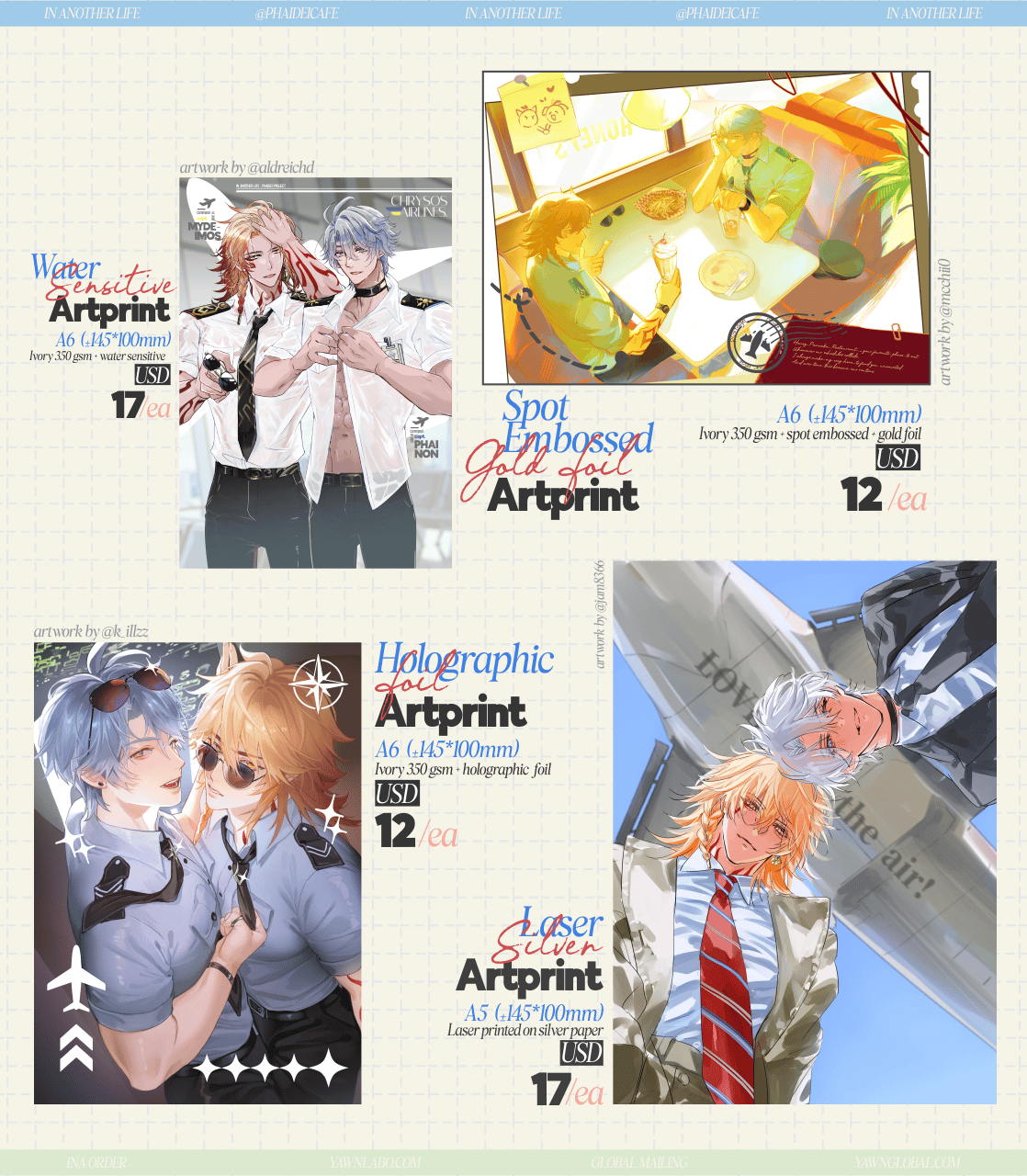 [PO] HSR Fan Merch ✦ In Another Life: Phaidei Project - Batch 2 [ENDS ON 04/30]