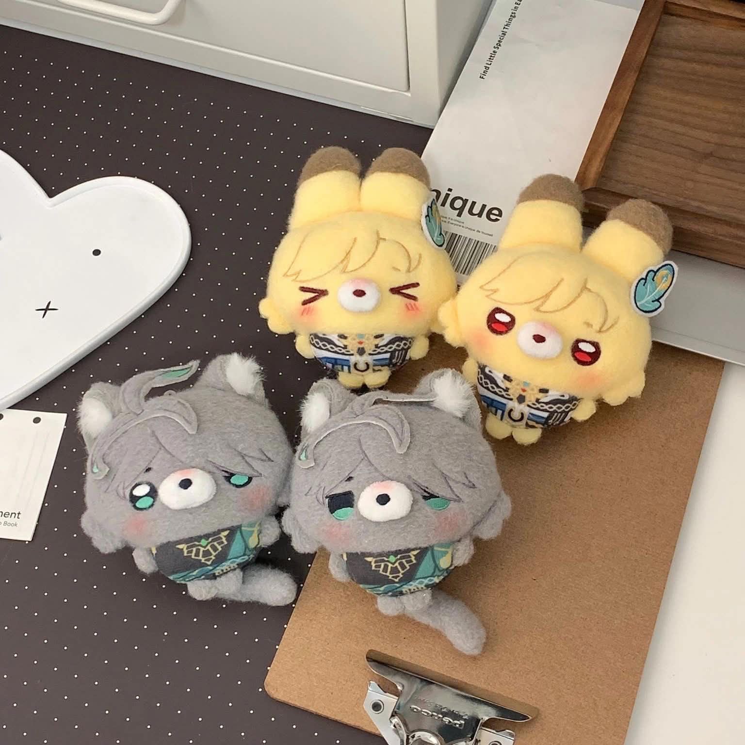 [PO] HSR Fan Merch ✦ Good Kitty, Bad Bunny & Bad Kitty, Good Bunny Haikaveh 10cm Dolls