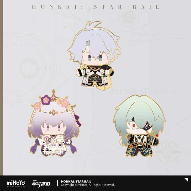[PO] HSR Official Merch Chibi Doll Series | Wobble Enamel Badge – Hopespace
