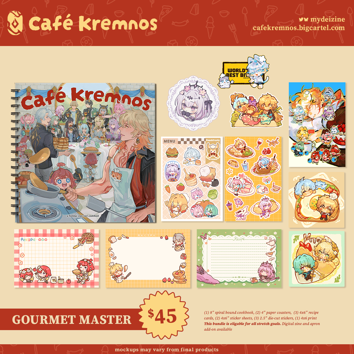 [PO] HSR Fan Books ✦ Café Kremnos: a HSR Cookbook [ENDS ON 09/10]