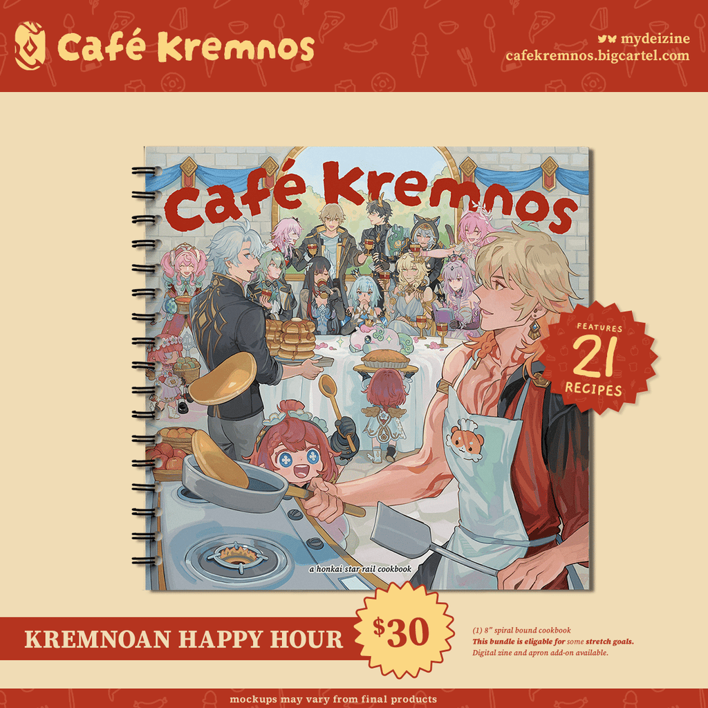 [PO] HSR Fan Books ✦ Café Kremnos: a HSR Cookbook [ENDS ON 09/10]