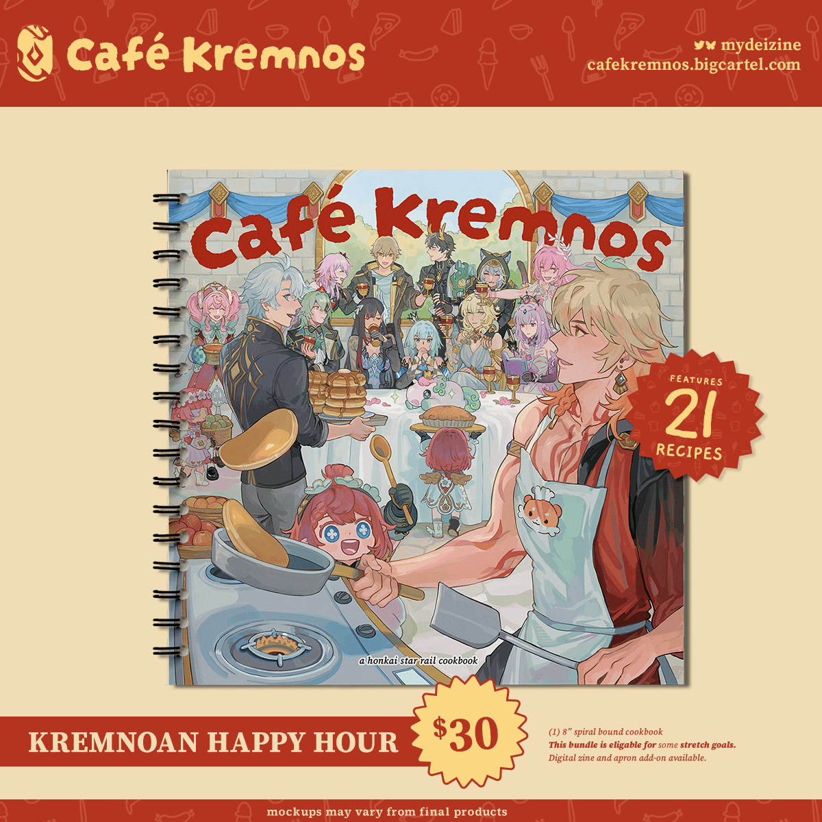 [PO] HSR Fan Books ✦ Café Kremnos: a HSR Cookbook [ENDS ON 09/10]