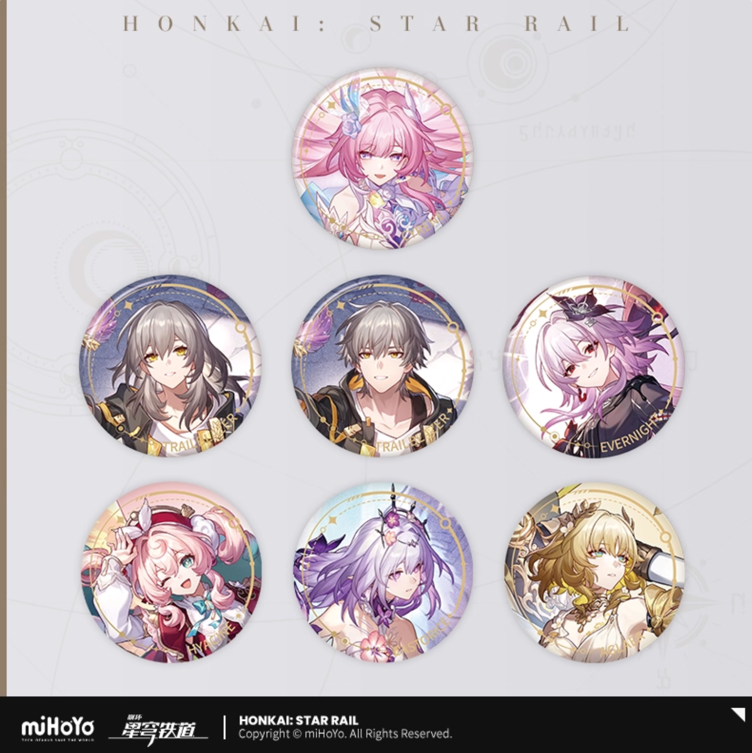[PO] HSR Character Splash Art Series ✦ 75mm Tinplate Badge