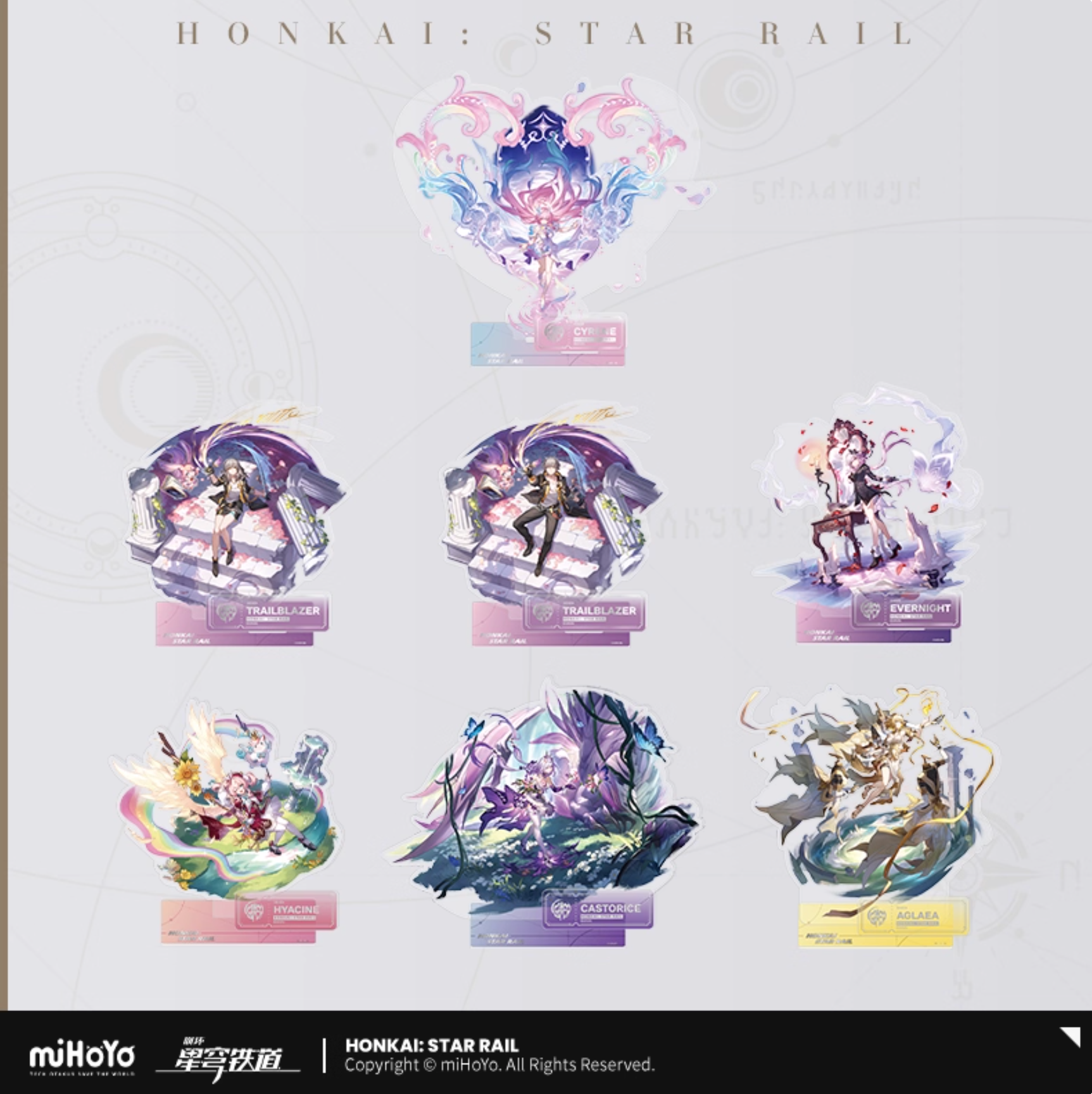 [PO] HSR Splash Art Series ✦ Acrylic Stand