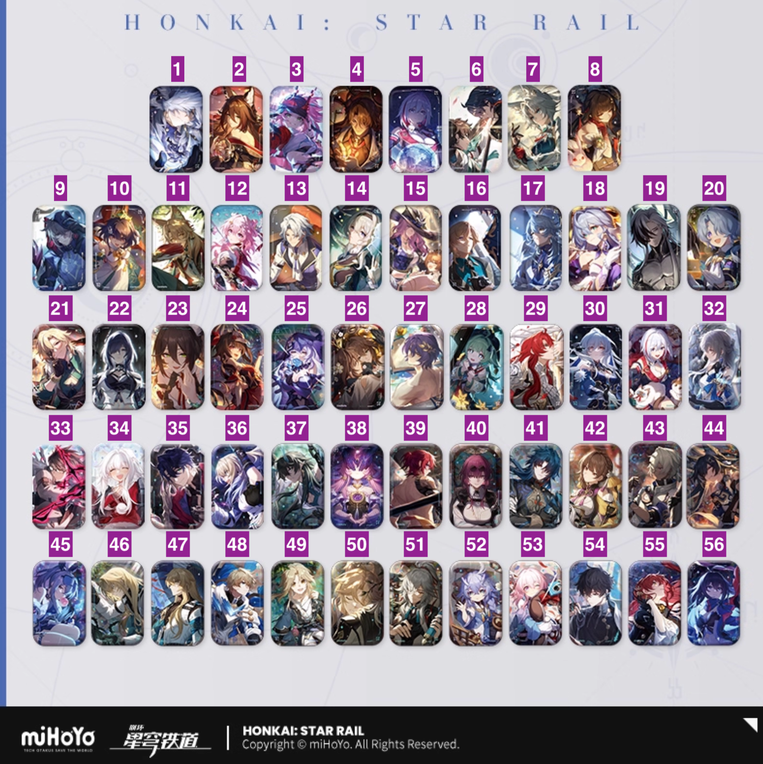 [PO] HSR Light Cone Series ✦ Rectangular Tinplate Badge