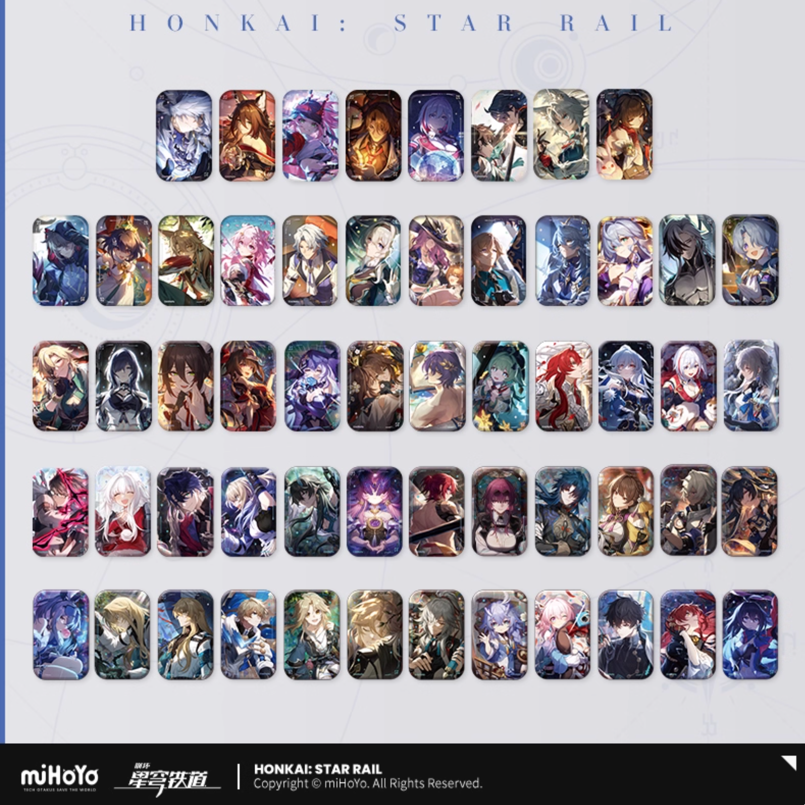 [PO] HSR Light Cone Series ✦ Rectangular Tinplate Badge