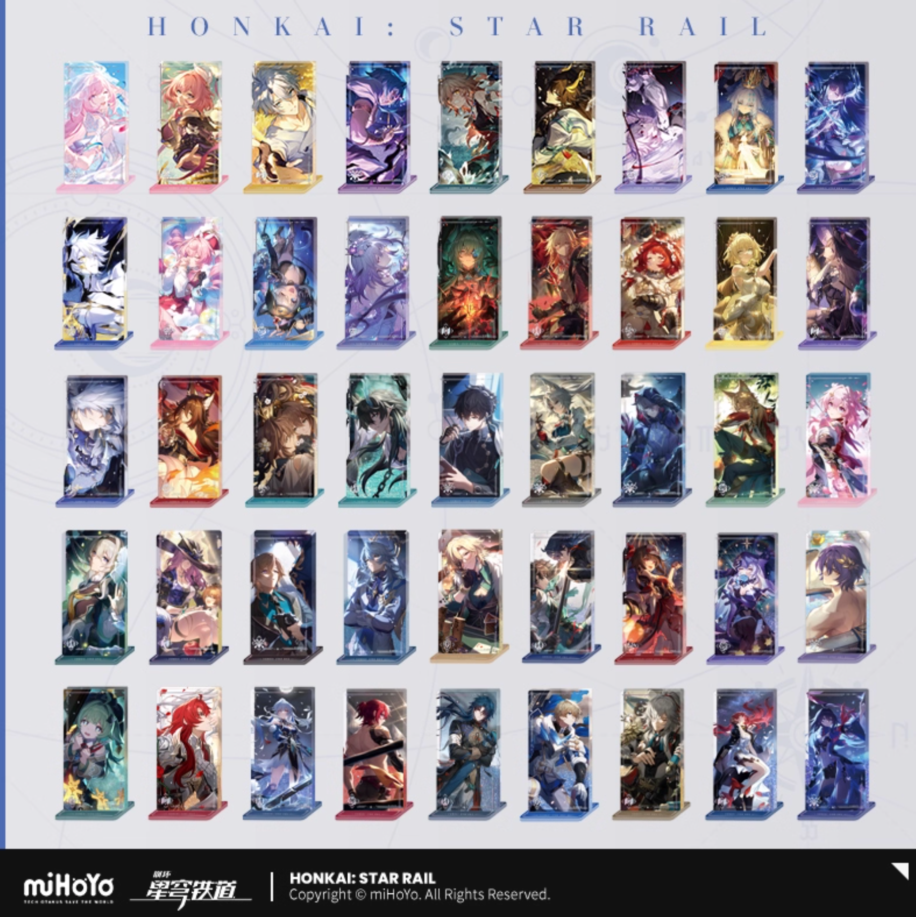 [PO] HSR Light Cone Series ✦ Acrylic Quicksand Stand