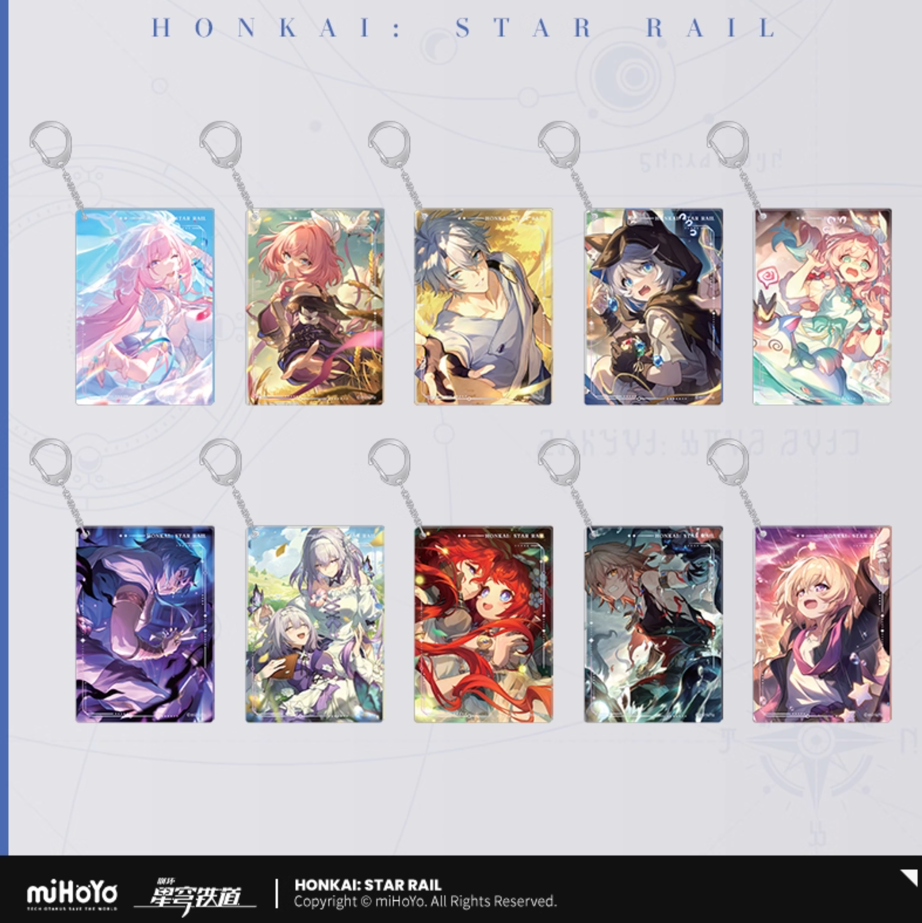 [PO] HSR Light Cone Series ✦ Acrylic Keychain