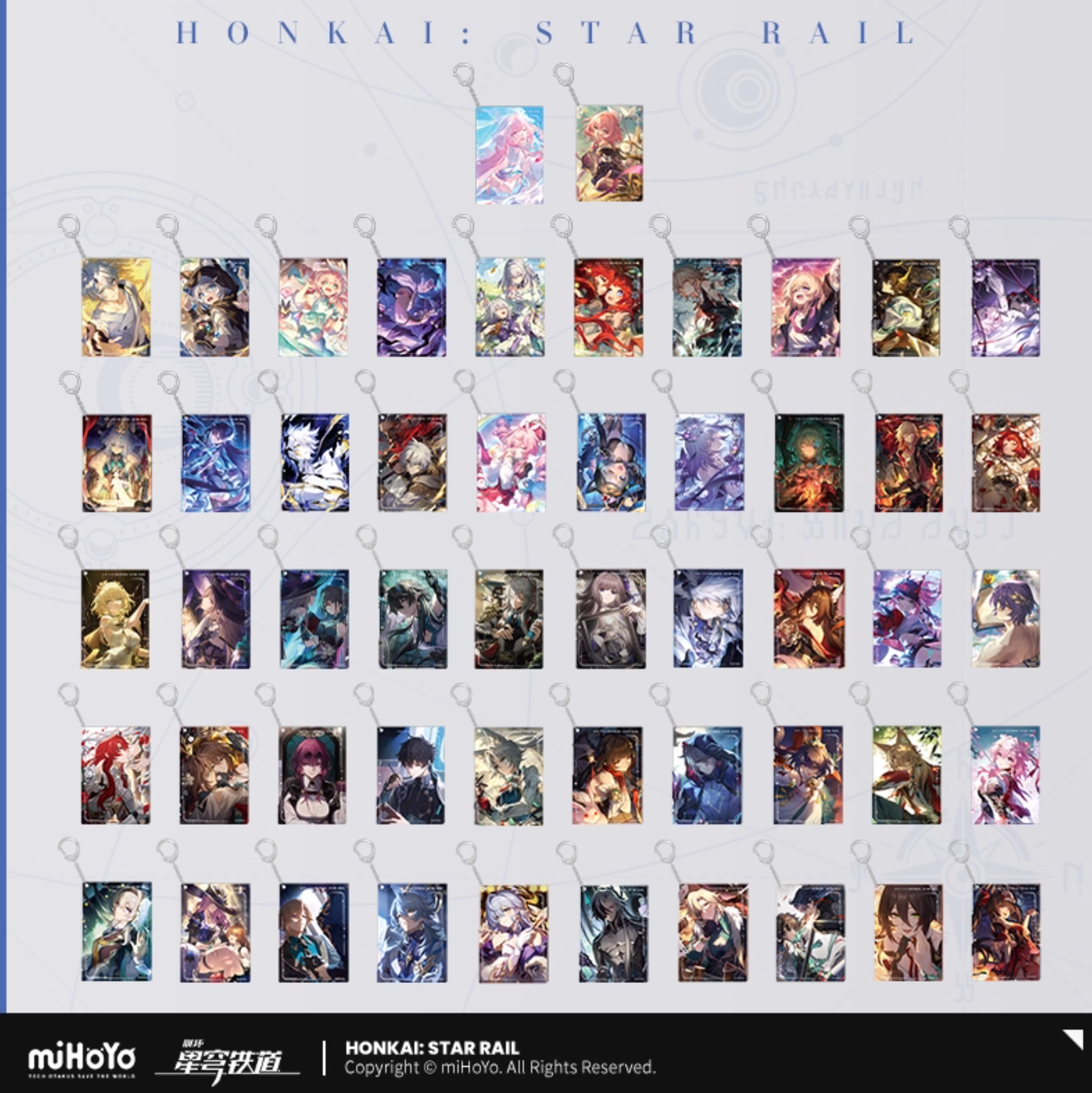 [PO] HSR Light Cone Series ✦ Acrylic Keychain