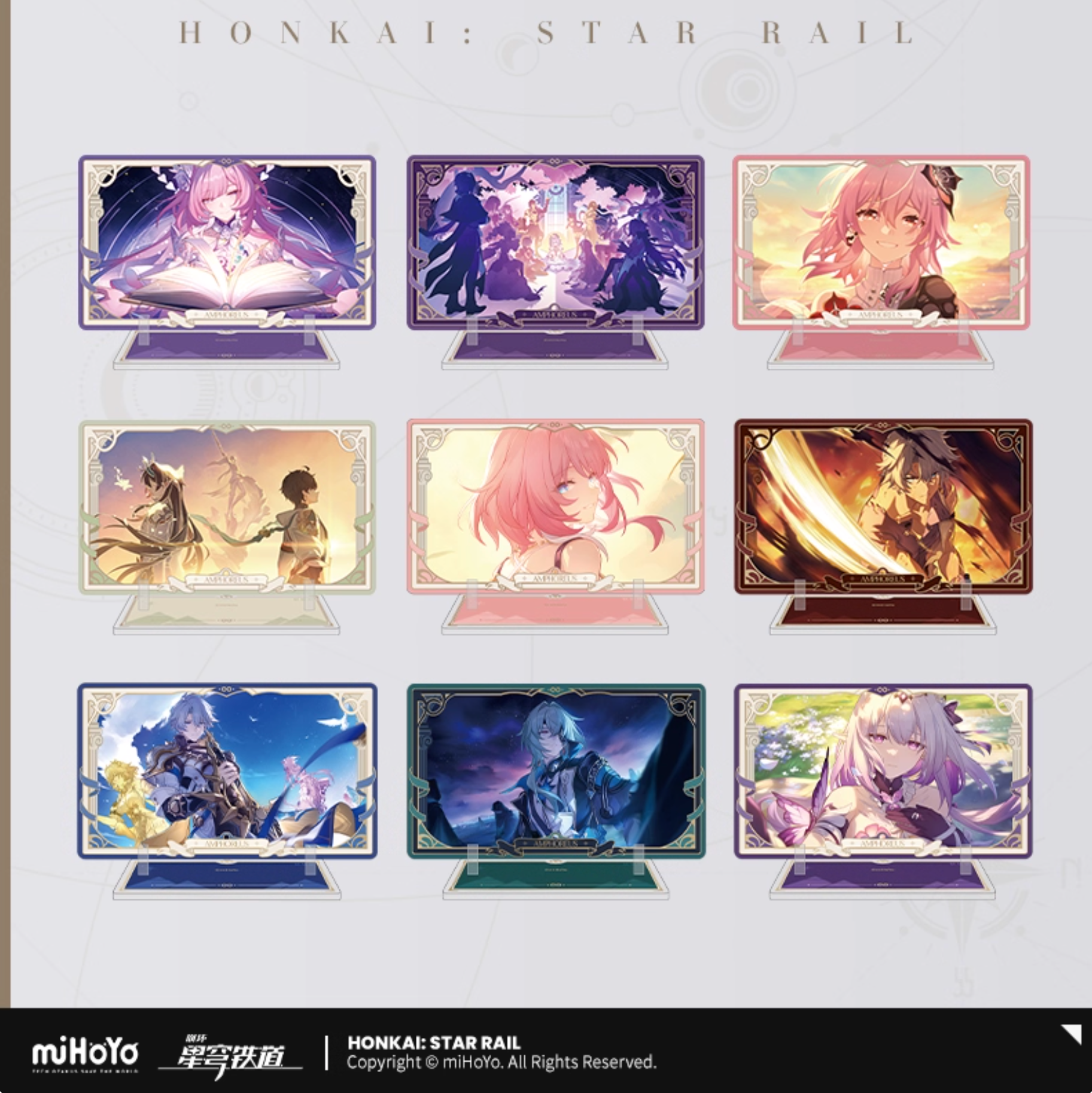 [PO] HSR Memories Of Travelling With You Series ✦ Acrylic Stand