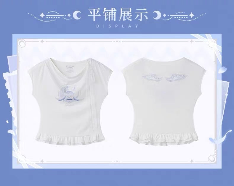 [PO] GI Official Merch ✦ Columbina Themed Impression Series | Fitted Short Sleeve T-Shirt