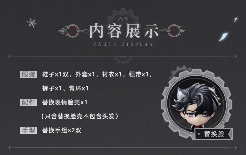 [PO] GI Official Merch ✦ Piccodo Action Doll | Wriothesley Changeable Impression Costume & Changeable Expression Face Set