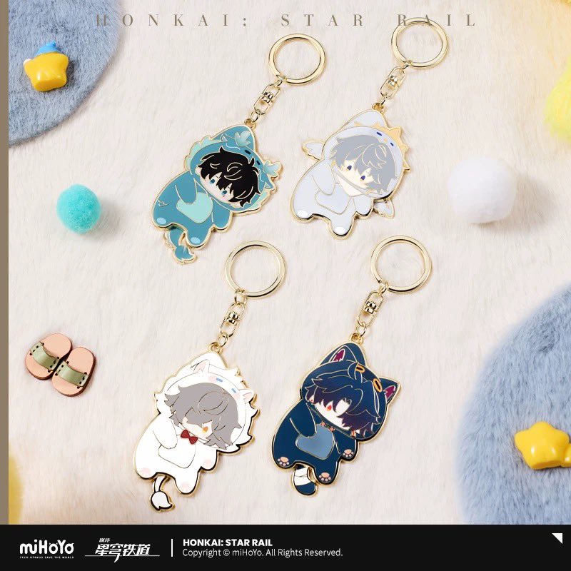 [PO] HSR Boys' Dormitory Series ✦ Q-version Metal Keychain