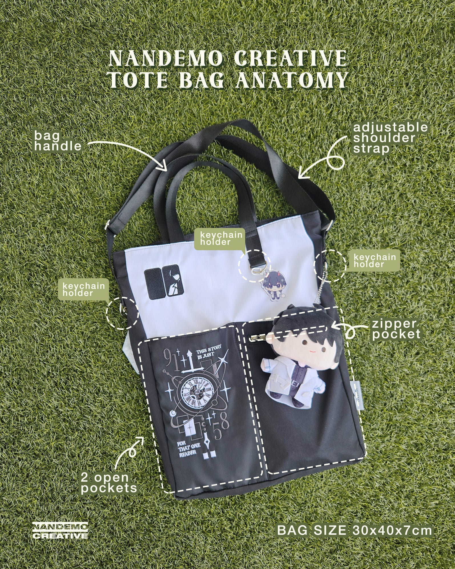 [PO] GI & ORV Fan Merch ✦ Embroidered Tote Bag by Nandemo Creative