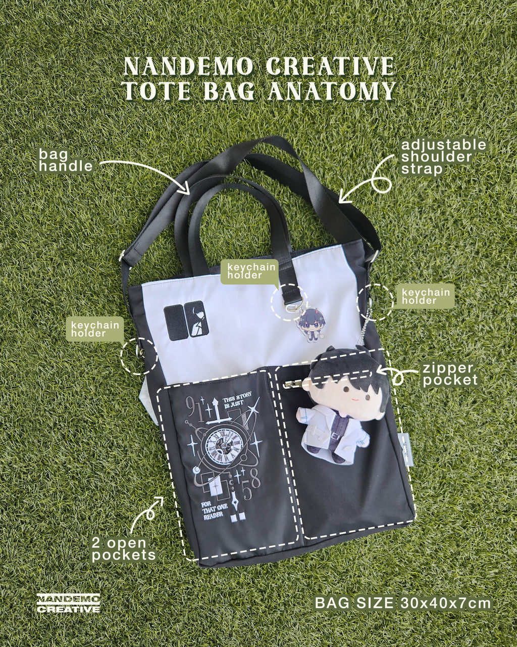 [PO] GI & ORV Fan Merch ✦ Embroidered Tote Bag by Nandemo Creative