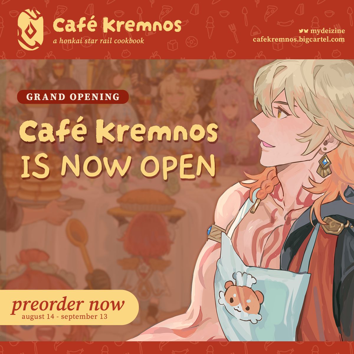 [PO] HSR Fan Books ✦ Café Kremnos: a HSR Cookbook [ENDS ON 09/10]