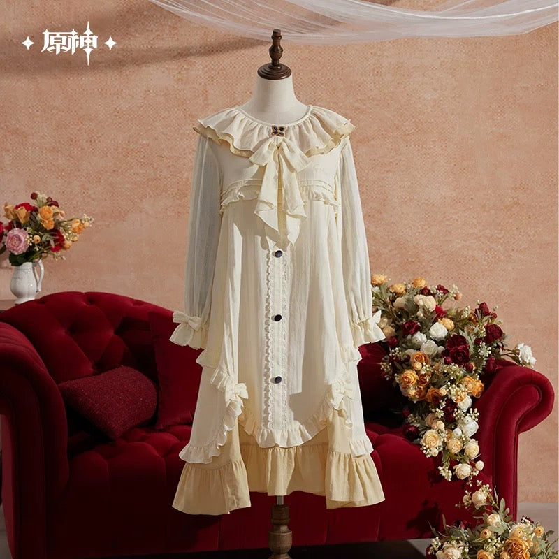 [PO] GI Official Merch ✦ Nighttime Tea Party Series | Sandrone Themed Nightgown Set (incl. Nightcap)
