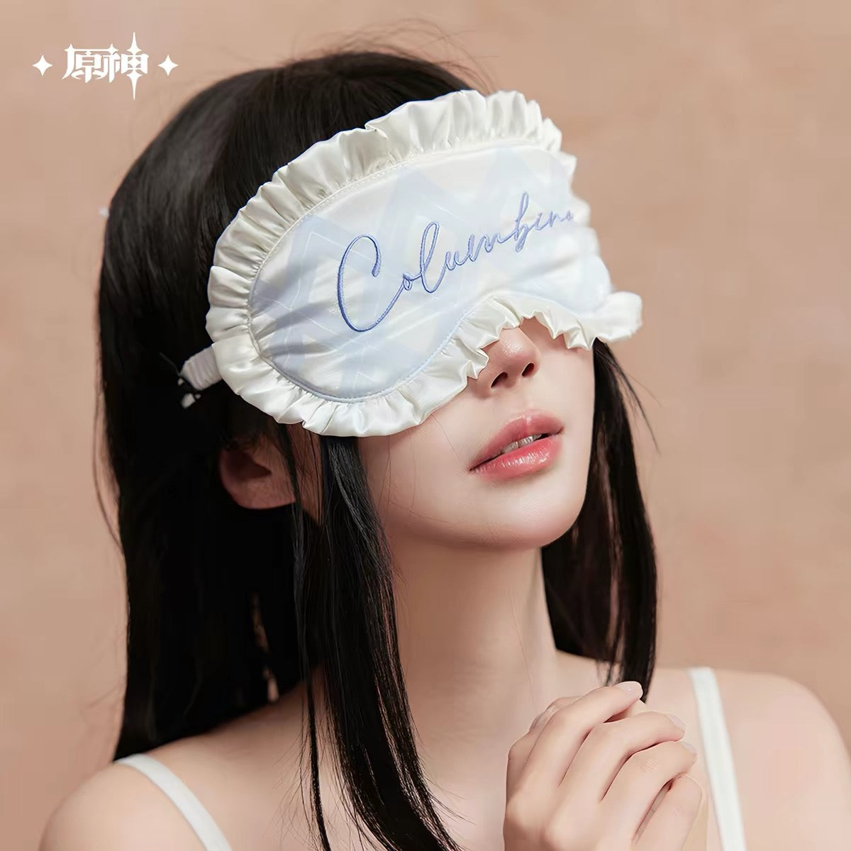[PO] GI Official Merch ✦ Nighttime Tea Party Series | Columbina Themed Nightgown Set (incl. Eye Mask)