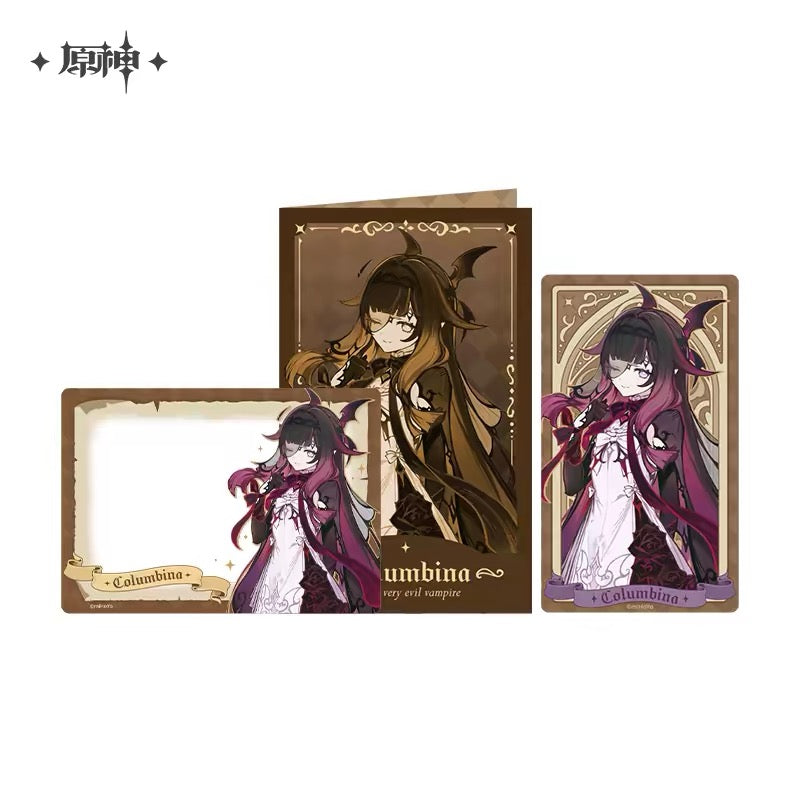 [PO] GI Official Merch ✦ Tabletop Troupe Series | Badge, Standee and Collectible Ticket Card Set