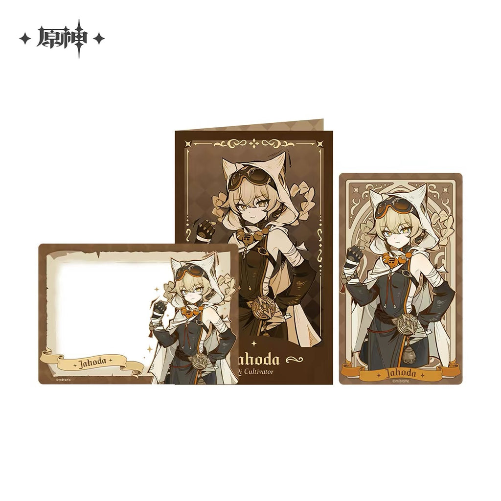 [PO] GI Official Merch ✦ Tabletop Troupe Series | Badge, Standee and Collectible Ticket Card Set