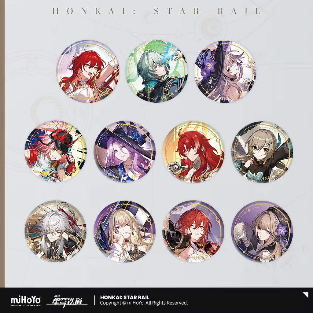 [PO] HSR Official Merch ✦ Splash Art Series | Round Tin Badge