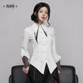 [PO] GI Official Merch ✦ Arlecchino Themed Impression Series | Lace-Up Waist Shirt