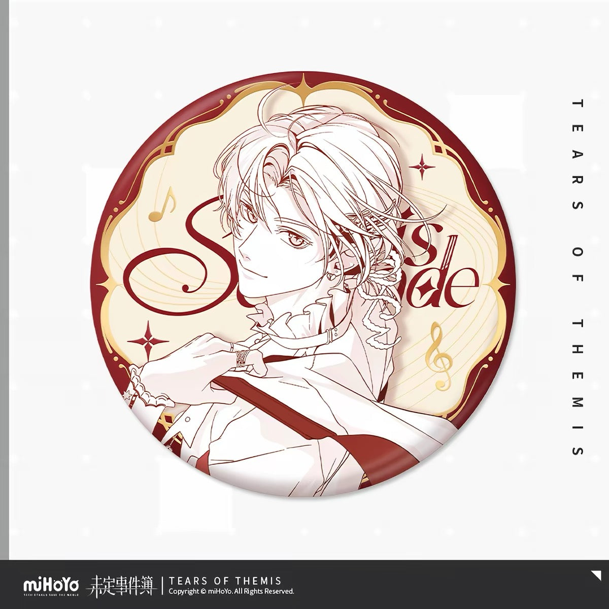 [PO] TOT Official Merch ✦ Stellis Serenade Series | Dual-Color Line Art Badge with Laser-Etched Finish [ENDS ON 08/31]