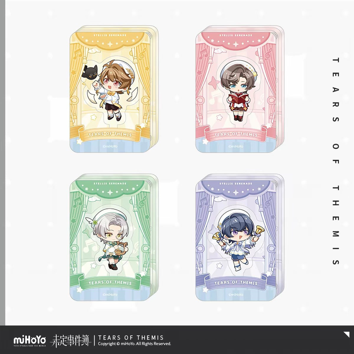 [PO] TOT Official Merch ✦ Stellis Serenade Series | Chibi Magnetic Acrylic Standee (Interlocking/Modular) [ENDS ON 08/31]