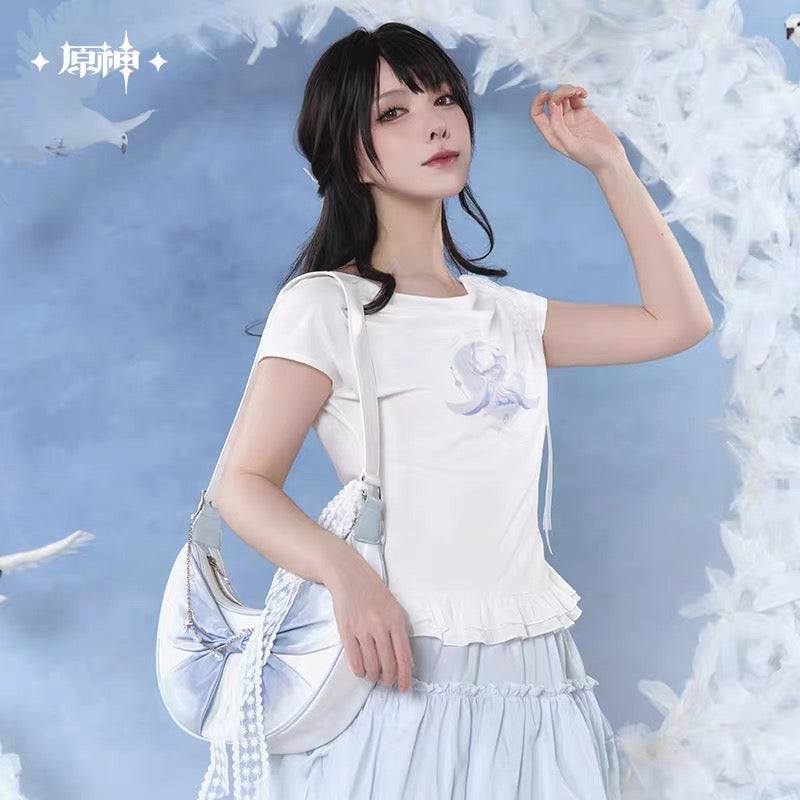 [PO] GI Official Merch ✦ Columbina Themed Impression Series | Fitted Short Sleeve T-Shirt