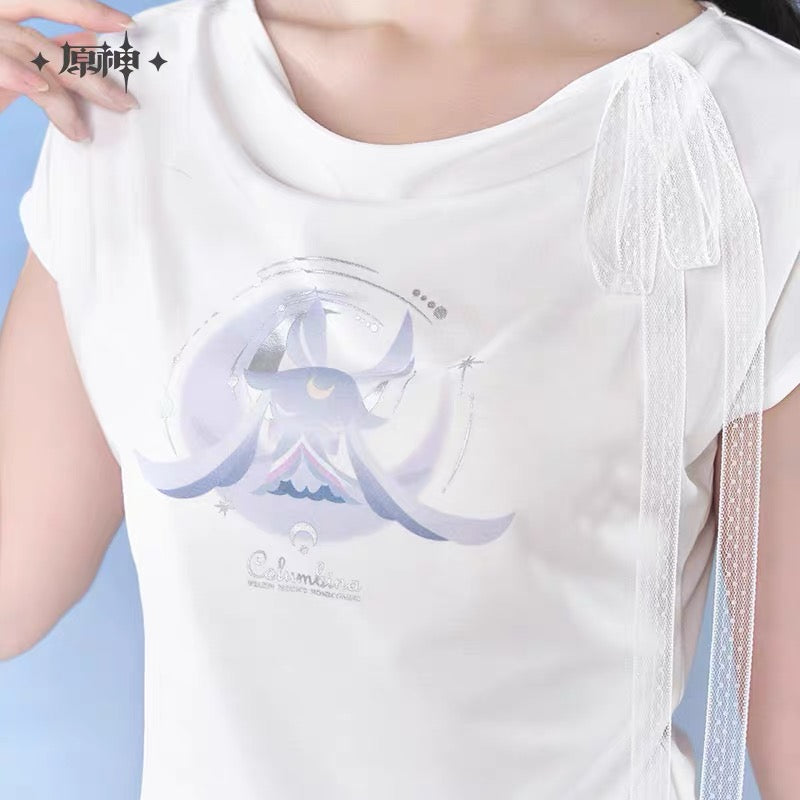 [PO] GI Official Merch ✦ Columbina Themed Impression Series | Fitted Short Sleeve T-Shirt