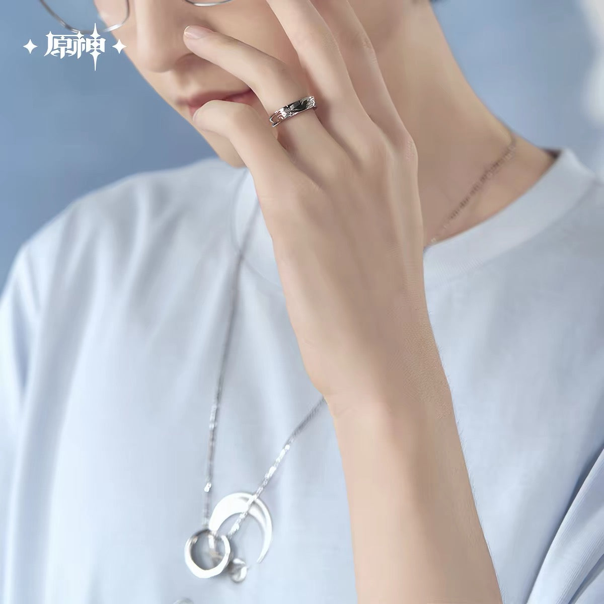 [PO] GI Official Merch ✦ Columbina Themed Impression Series | Ring and Necklace Set