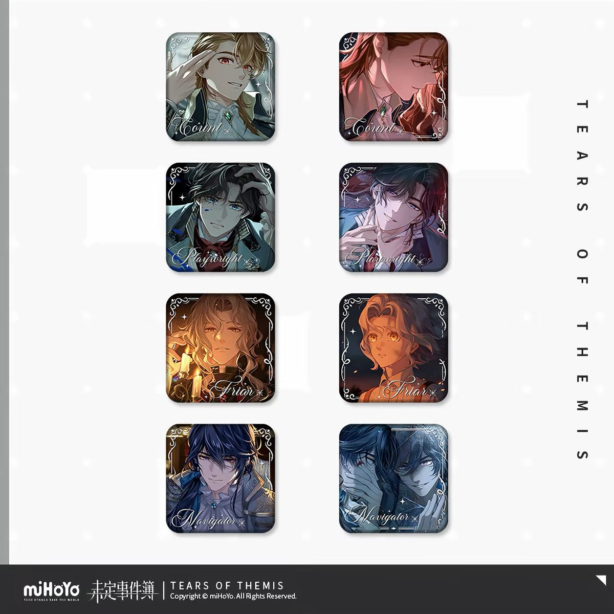 [PO] TOT Official Merch ✦ And Then There Was One Series | 8cm Square Badge [ENDS ON 09/10]