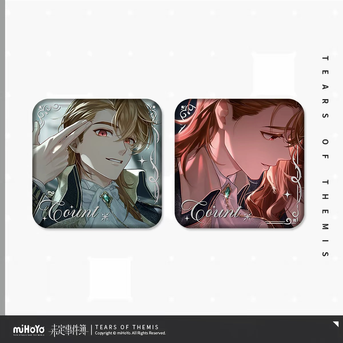 [PO] TOT Official Merch ✦ And Then There Was One Series | 8cm Square Badge [ENDS ON 09/10]