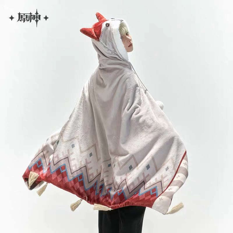 [PO] GI Official Merch ✦ Alyosha Themed Impression Series | Shawl-Blanket and Knitted Gloves
