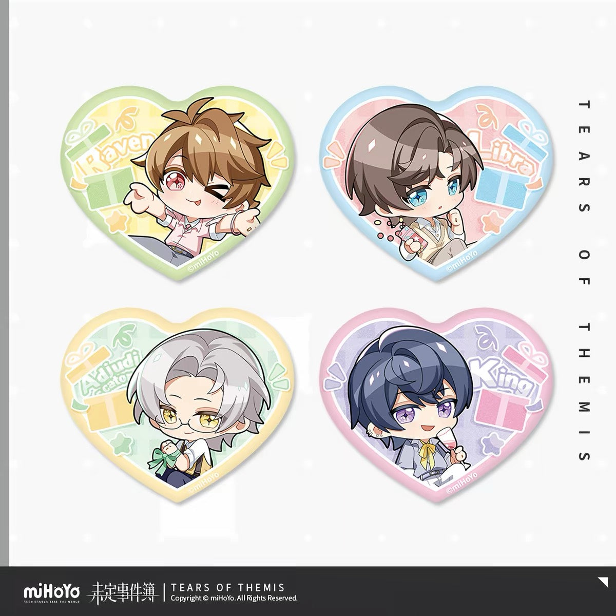[PO] TOT Official Merch ✦ Delightful Invitation Series | Chibi Die-Cut Badge [ENDS ON 09/10]