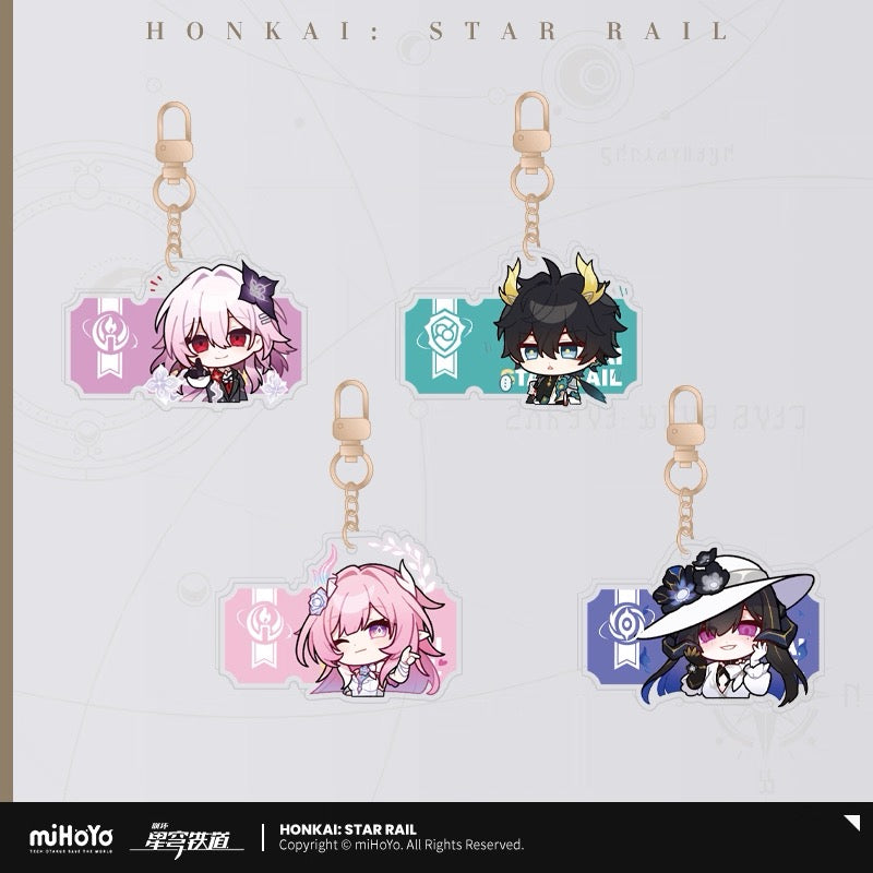 [PO] HSR Official Merch ✦ Pom-Pom Gallery Series | Acrylic Keychain