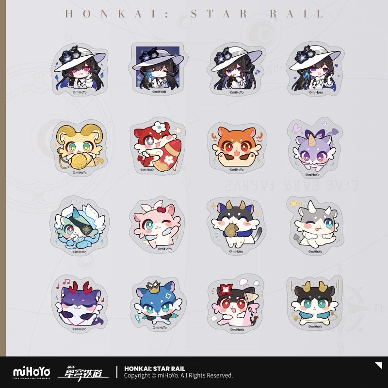 [PO] HSR Official Merch ✦ Pom-Pom Gallery Series | Sticker Set