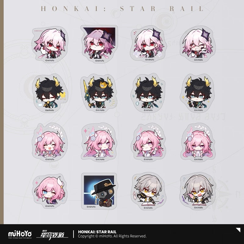 [PO] HSR Official Merch ✦ Pom-Pom Gallery Series | Sticker Set