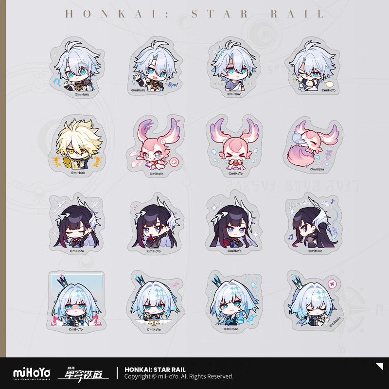 [PO] HSR Official Merch ✦ Pom-Pom Gallery Series | Sticker Set