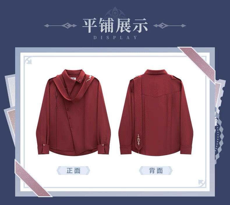 [PO] GI Official Merch ✦ Tartaglia Themed Impression Series | Long-Sleeve Shirt With Ribbons [ENDS ON 03/12]