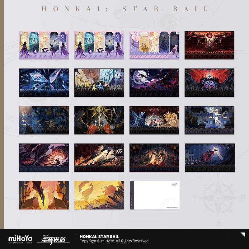 [PO] HSR Official Merch ✦ Re-Creation Scroll Series | Postcard Set