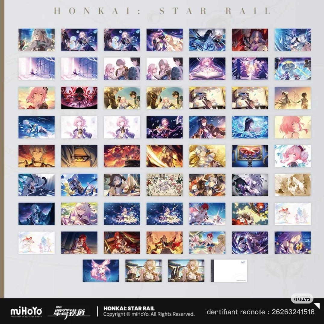 [PO] HSR Official Merch ✦ Memories Of Travelling With You Series | Postcard Set
