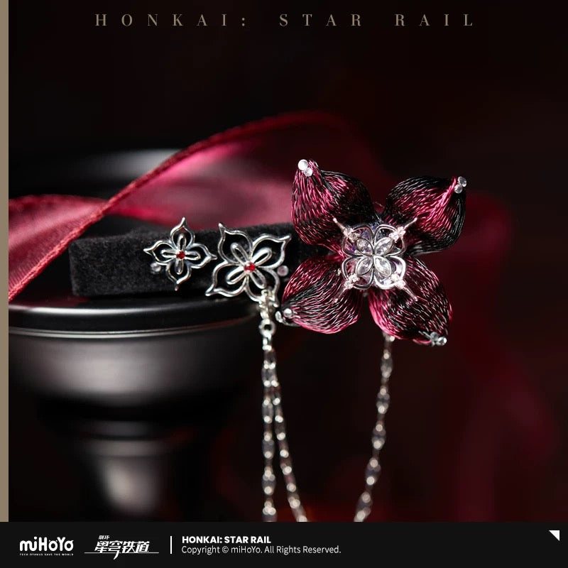[PO] HSR Official Merch ✦ Evernight Themed Impression Series | Hair Clip Brooch