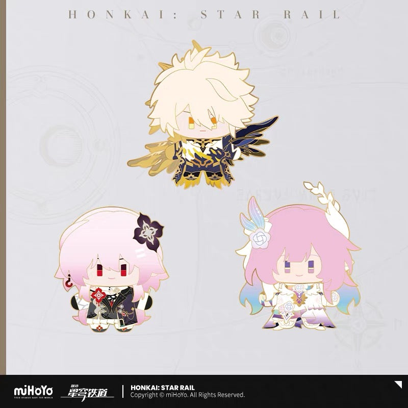 [PO] HSR Official Merch ✦ Chibi Doll Series | Wobble Enamel Badge