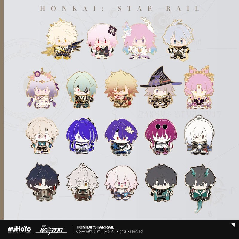 [PO] HSR Official Merch ✦ Chibi Doll Series | Wobble Enamel Badge